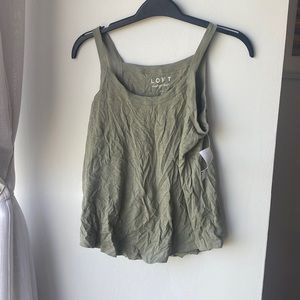 Olive green tank top